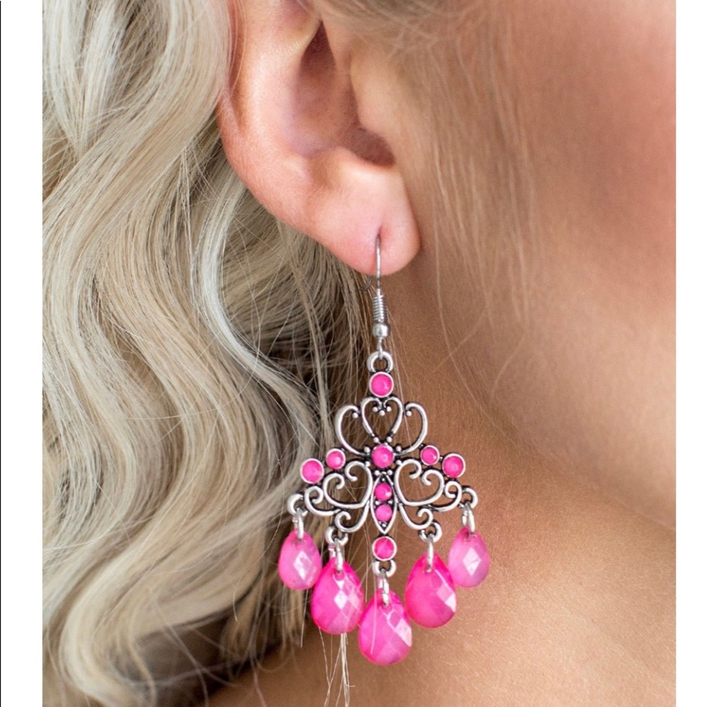 Pretty in pink earrings